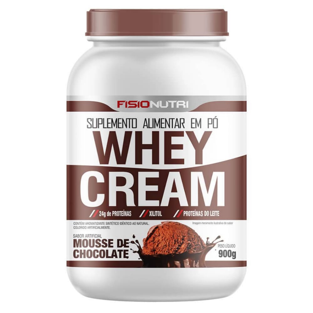 Whey Cream Gourmet 100% Fisionutri Pote 900g