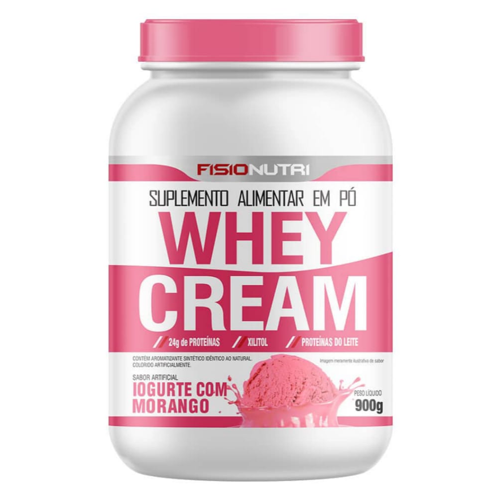 Whey Cream Gourmet 100% Fisionutri Pote 900g