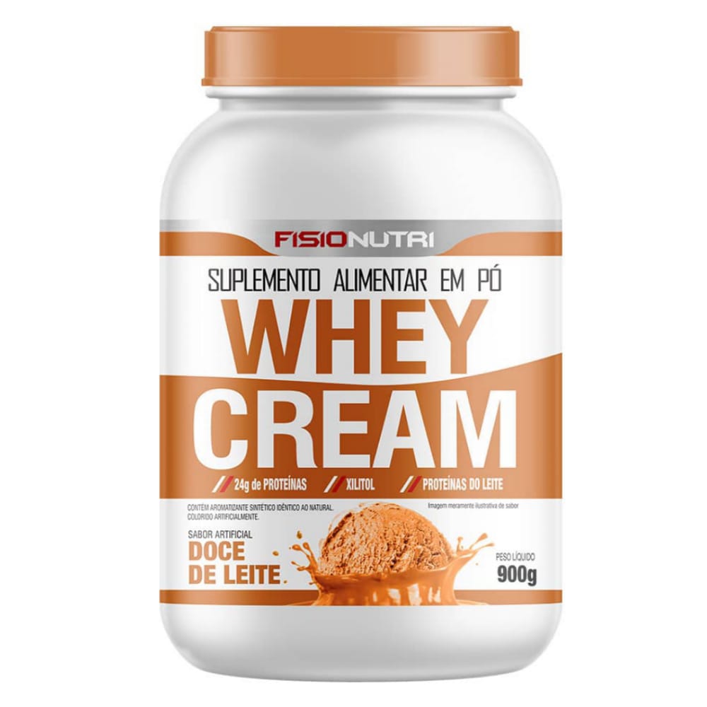 Whey Cream Gourmet 100% Fisionutri Pote 900g