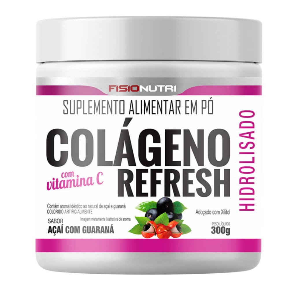 Colageno Hidrolisado Refresh com Vitamina C Fisionutri 300g